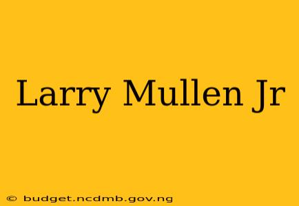 Larry Mullen Jr