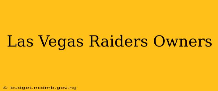 Las Vegas Raiders Owners
