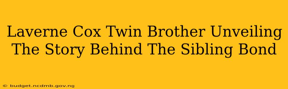 Laverne Cox Twin Brother Unveiling The Story Behind The Sibling Bond