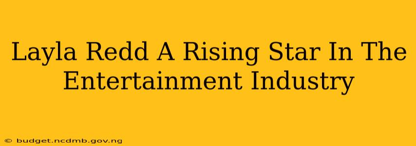 Layla Redd A Rising Star In The Entertainment Industry