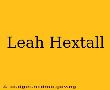 Leah Hextall