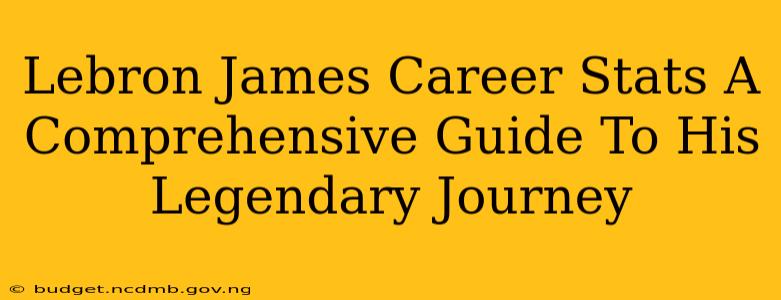 Lebron James Career Stats A Comprehensive Guide To His Legendary Journey