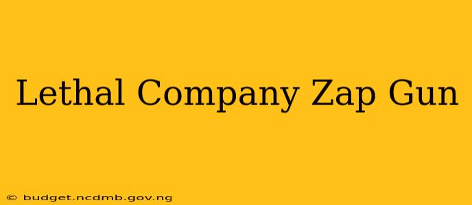 Lethal Company Zap Gun
