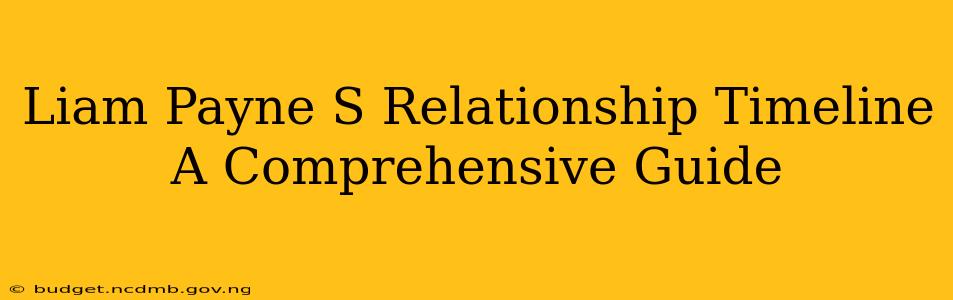 Liam Payne S Relationship Timeline A Comprehensive Guide