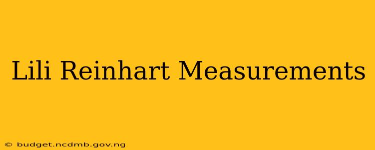 Lili Reinhart Measurements