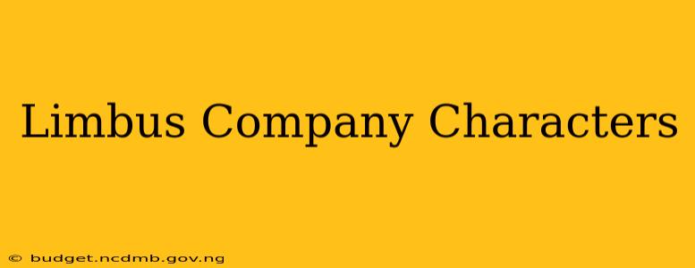 Limbus Company Characters