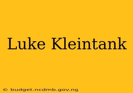 Luke Kleintank