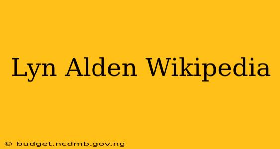 Lyn Alden Wikipedia