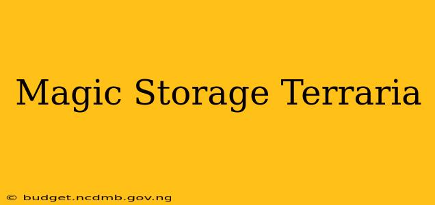 Magic Storage Terraria
