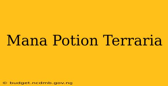Mana Potion Terraria