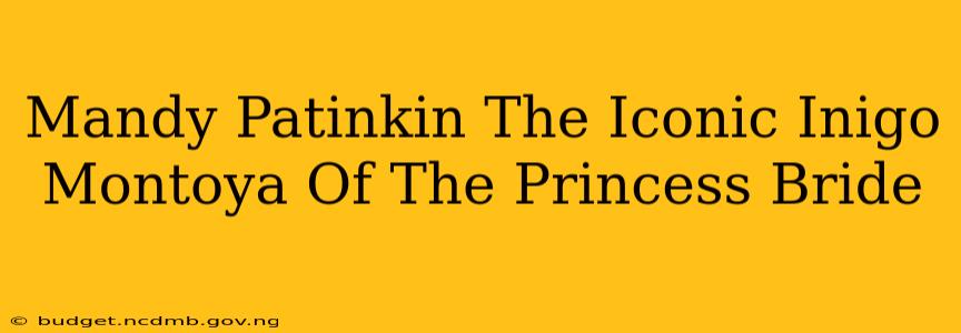 Mandy Patinkin The Iconic Inigo Montoya Of The Princess Bride