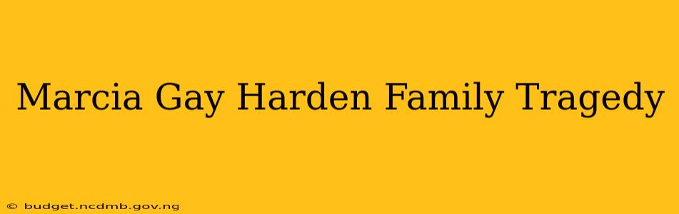 Marcia Gay Harden Family Tragedy
