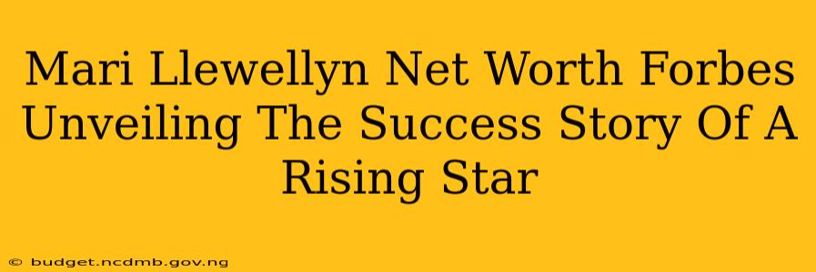 Mari Llewellyn Net Worth Forbes Unveiling The Success Story Of A Rising Star