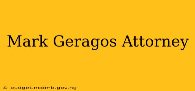 Mark Geragos Attorney