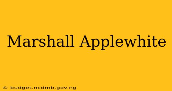 Marshall Applewhite