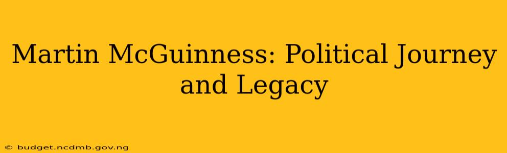 Martin McGuinness: Political Journey and Legacy