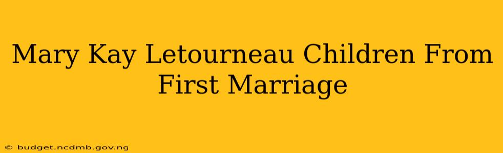 Mary Kay Letourneau Children From First Marriage