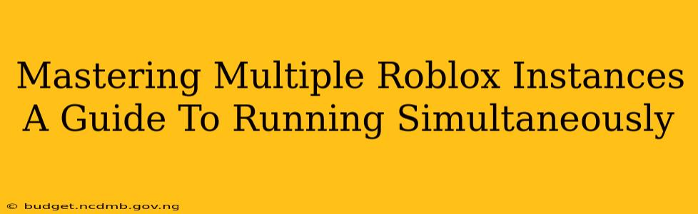 Mastering Multiple Roblox Instances A Guide To Running Simultaneously