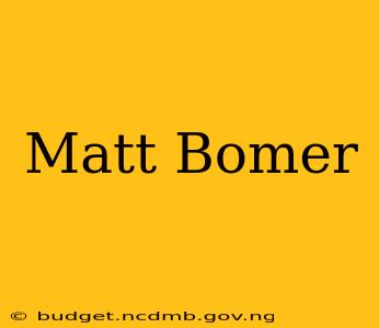 Matt Bomer