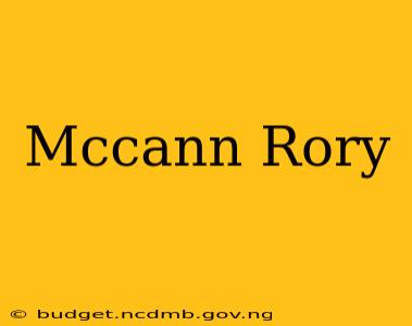 Mccann Rory