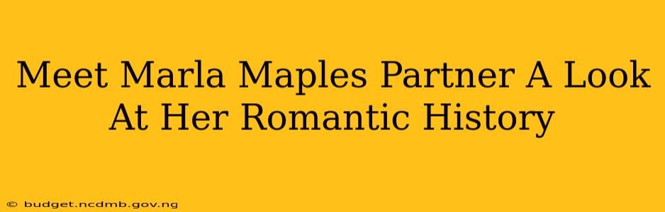Meet Marla Maples Partner A Look At Her Romantic History