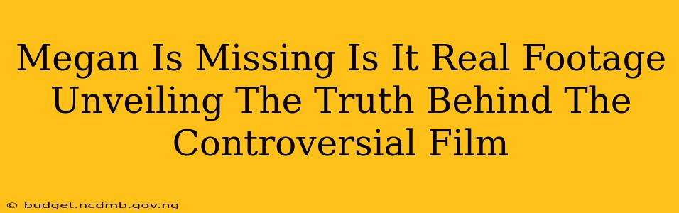 Megan Is Missing Is It Real Footage Unveiling The Truth Behind The Controversial Film