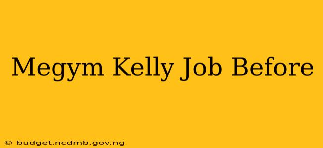Megym Kelly Job Before