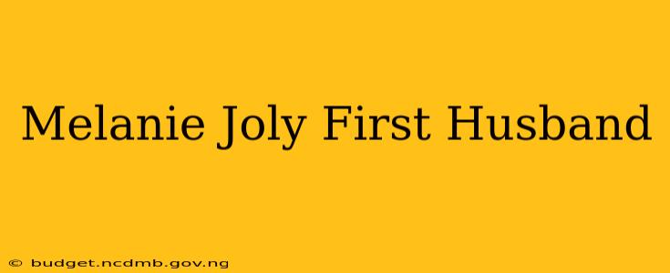 Melanie Joly First Husband