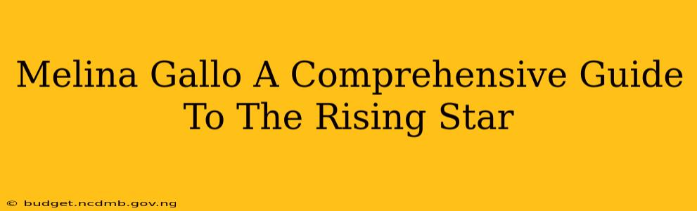Melina Gallo A Comprehensive Guide To The Rising Star