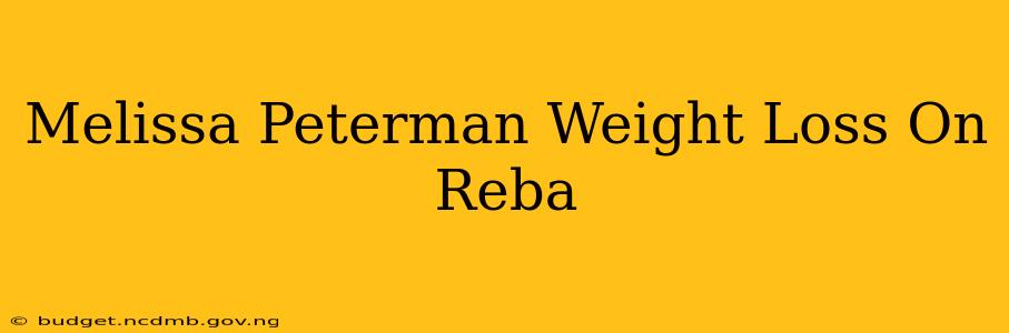 Melissa Peterman Weight Loss On Reba