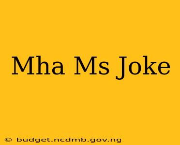 Mha Ms Joke