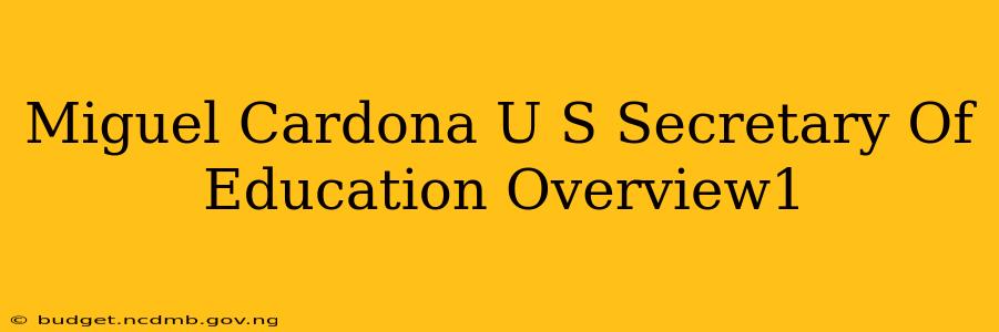 Miguel Cardona U S Secretary Of Education Overview1