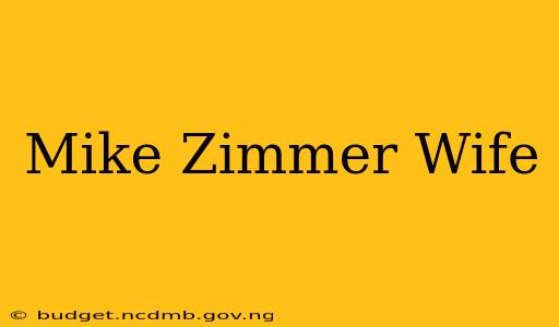 Mike Zimmer Wife