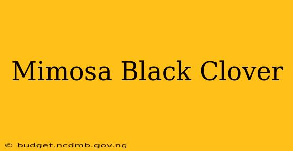 Mimosa Black Clover