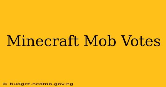 Minecraft Mob Votes