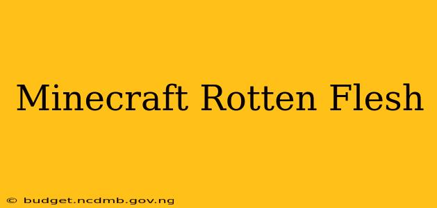 Minecraft Rotten Flesh