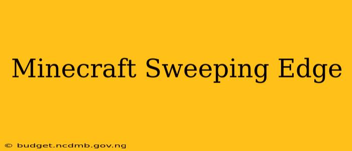 Minecraft Sweeping Edge