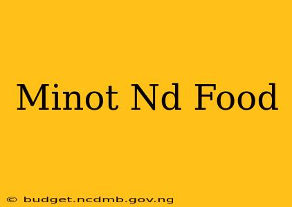 Minot Nd Food