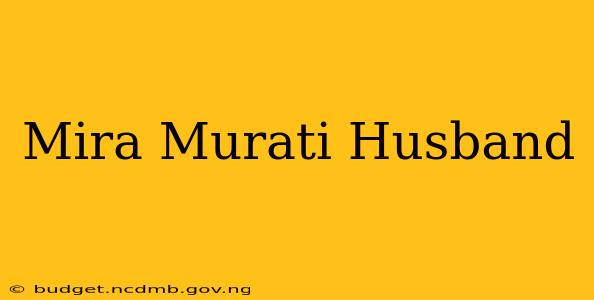 Mira Murati Husband