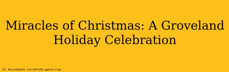 Miracles of Christmas: A Groveland Holiday Celebration