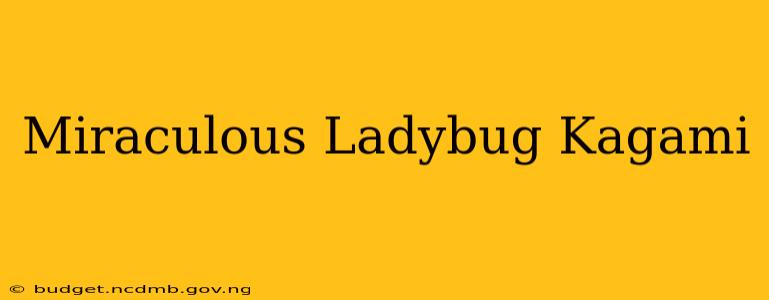 Miraculous Ladybug Kagami