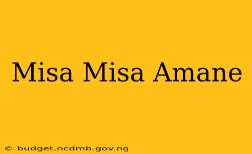 Misa Misa Amane