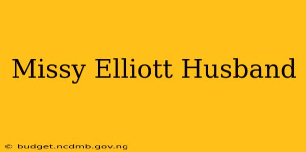 Missy Elliott Husband