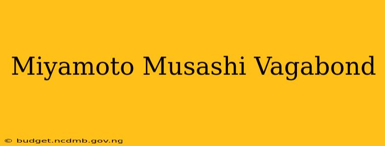 Miyamoto Musashi Vagabond