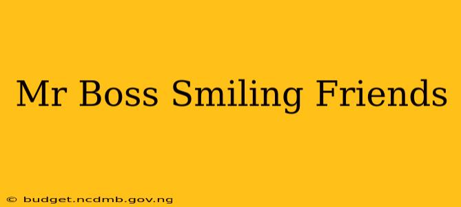 Mr Boss Smiling Friends