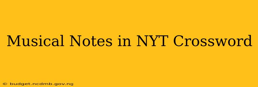 Musical Notes in NYT Crossword