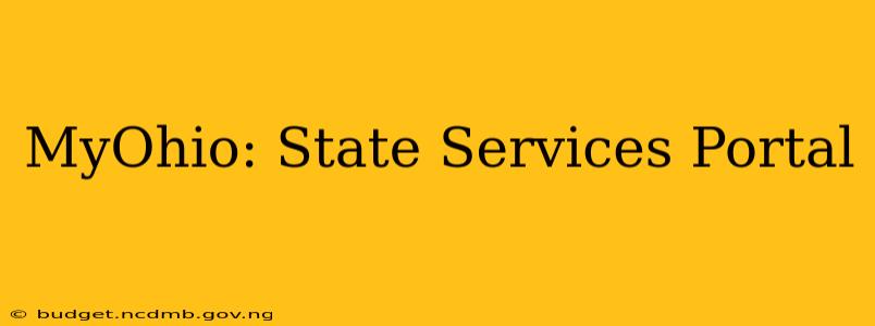 MyOhio: State Services Portal