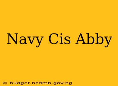 Navy Cis Abby