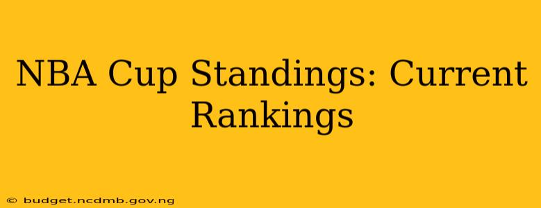 NBA Cup Standings: Current Rankings