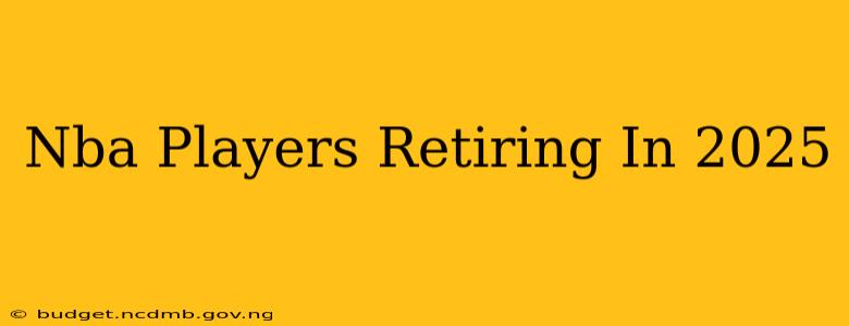Nba Players Retiring In 2025